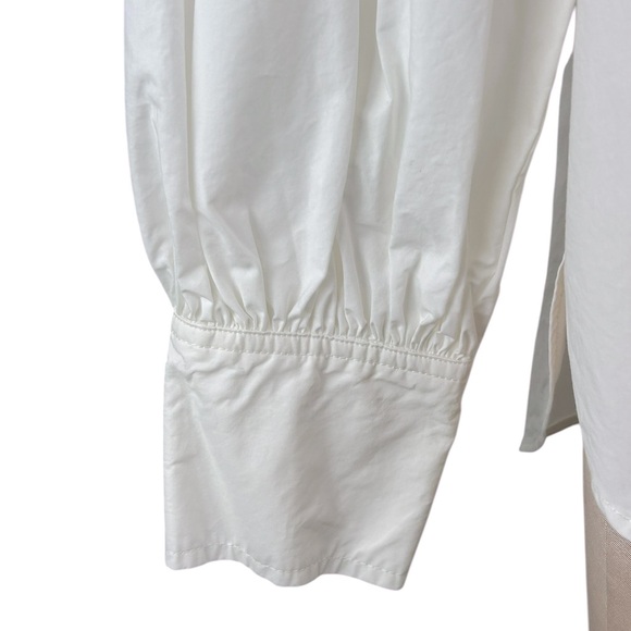 Scotch & Soda Cotton Poplin Balloon Sleeve Oversized Button Down Shirt - Picture 7 of 14